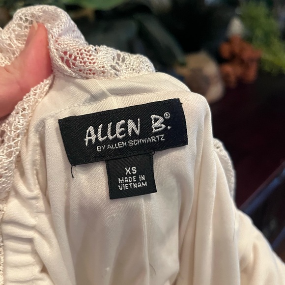 Allen B. By Allen Schwartz Ivory Lace Off-shoulder Maxi Dress - Picture 4 of 4